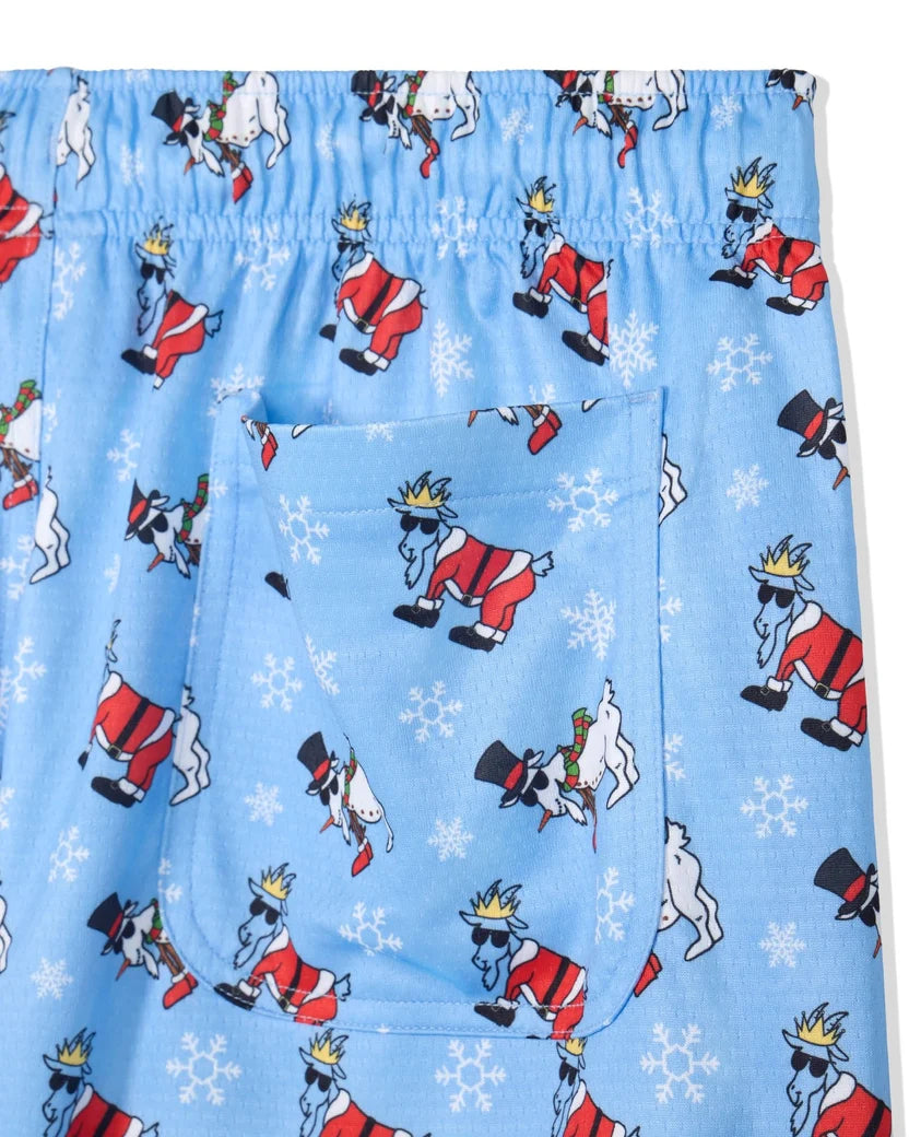 GOAT Santa & Snowman Shorts