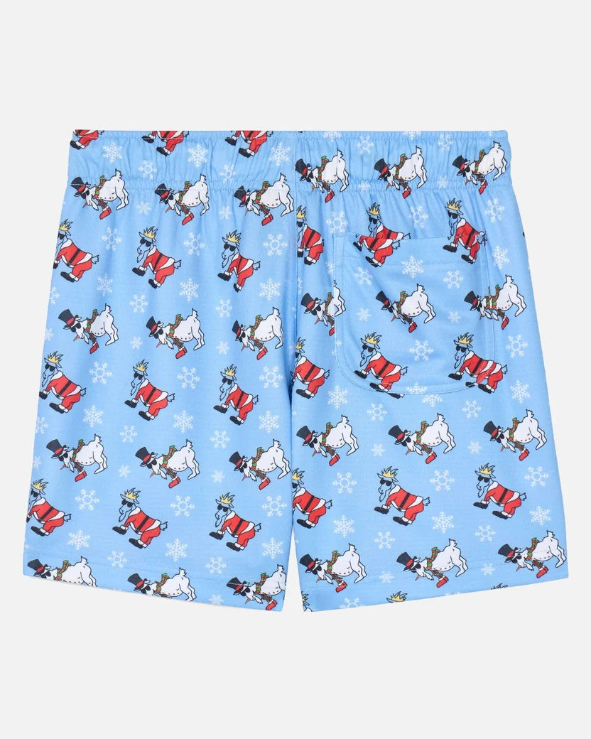 GOAT Santa & Snowman Shorts