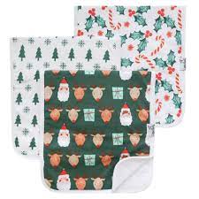 Christmas Burp Cloths