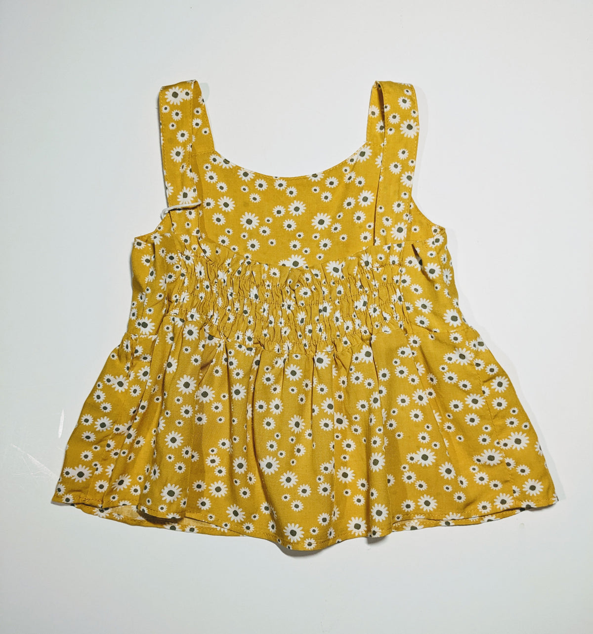 Girl Daisy Strap Peplum Top