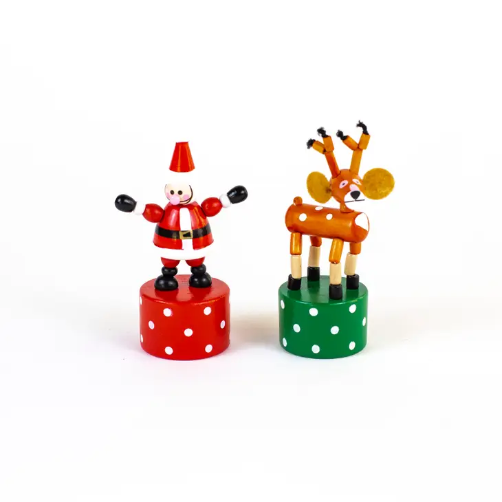 Santa & Reindeer Push Puppets