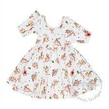 Organic Cotton Christmas L/S Twirl Dress
