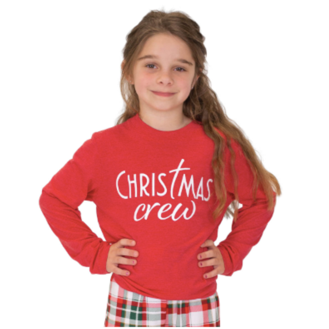 Junior Christmas Crew L/S T-Shirt