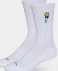 Youth White Crew Sock