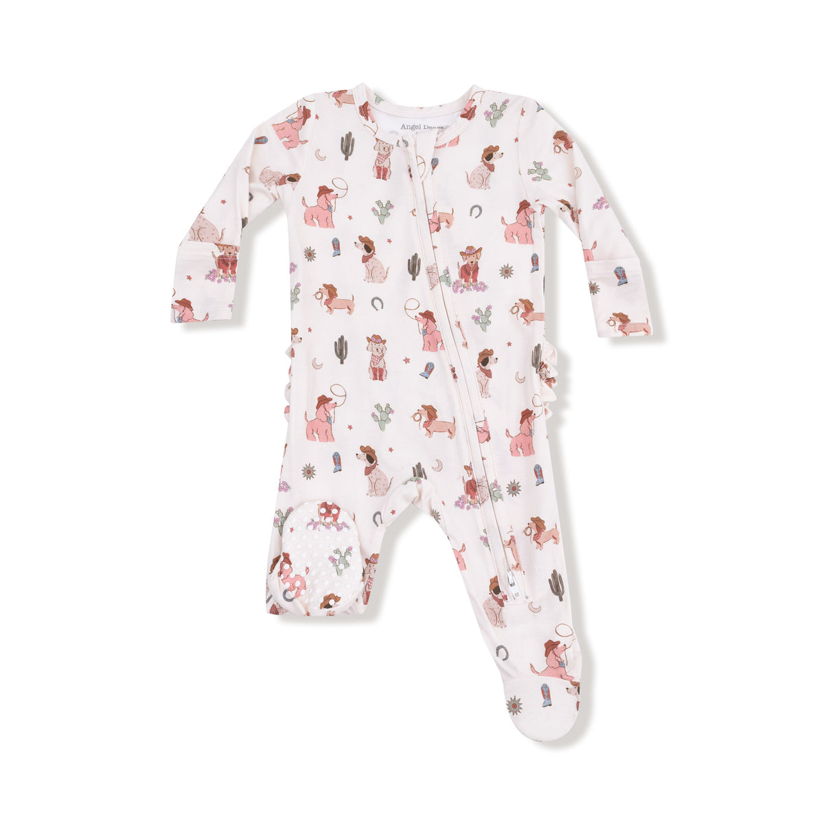 Baby Girl Bamboo Ruffled Footie Pj