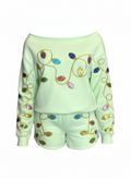 Teen Holiday Lights Sequin Pullover