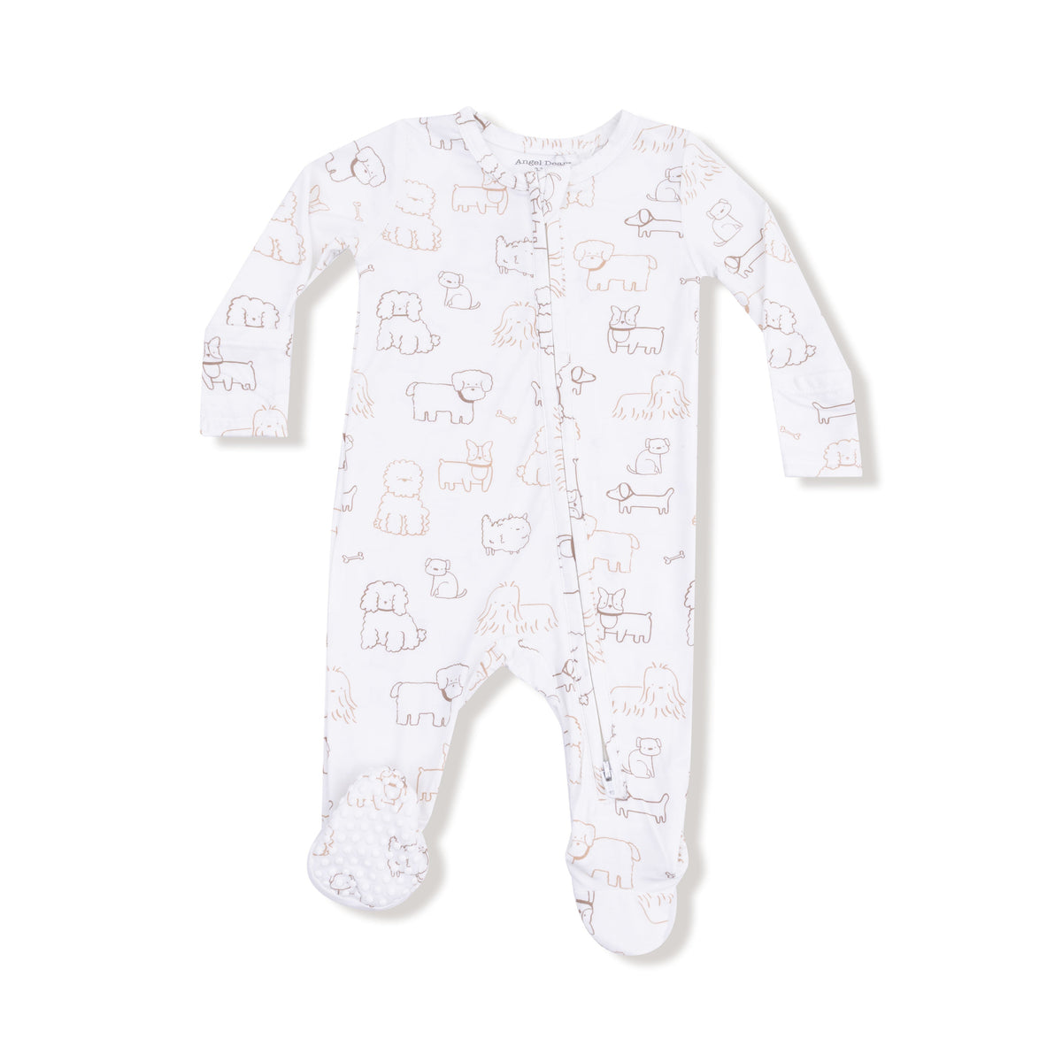 Baby Boy Bamboo 2-Way Zip Footed PJ