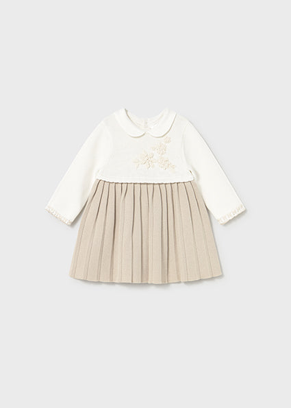 Baby Bi-colored L/S Knit Dress