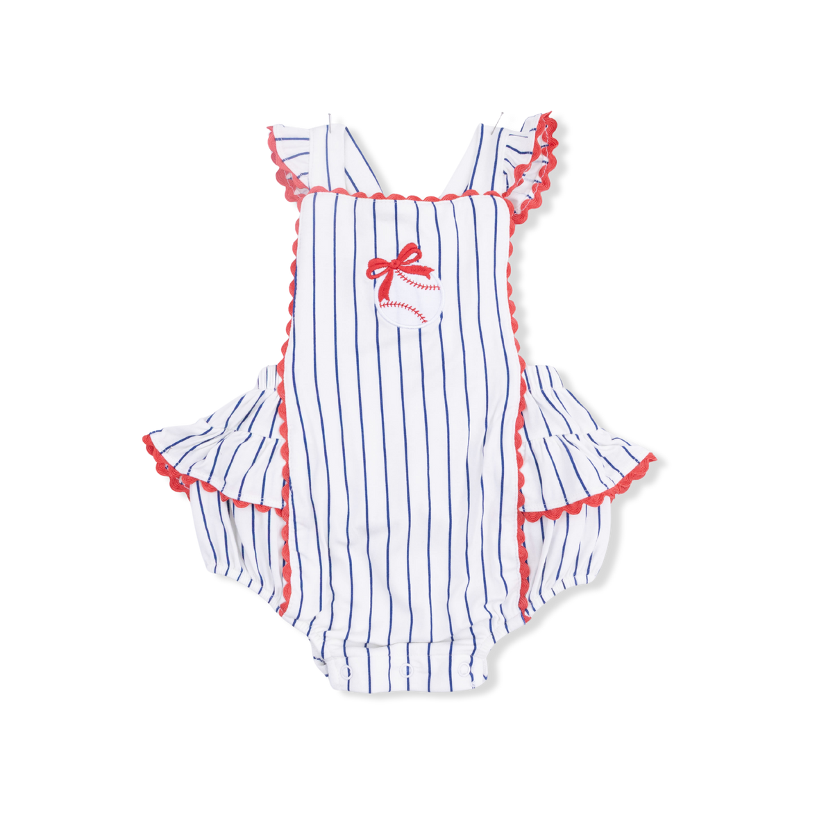 Baseball Stripe Sunsuit