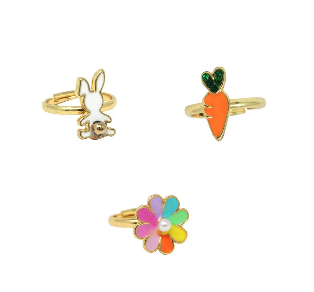 Kids Adjustable Ring Set