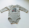 Baby Tractor Christmas Onesie