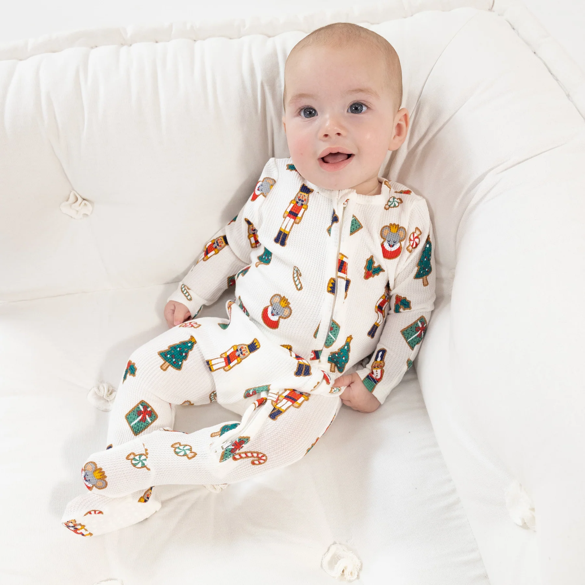Christmas Nutcracker 2-Way Zipper Footie