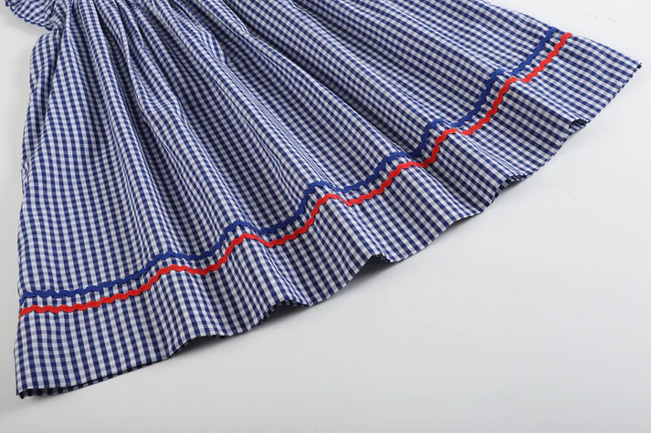 American Flag Smocked Bishop Dress