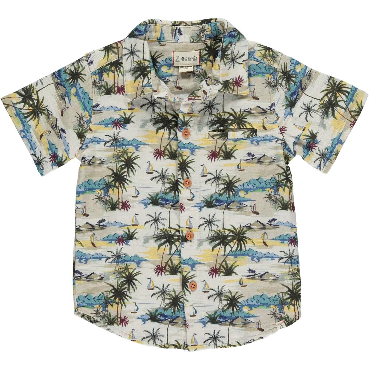 Aloha Woven S/S  Button Down Shirt
