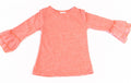 Long Sleeve Solid Ruffled Top