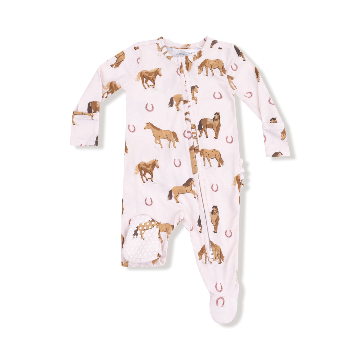 Baby Girl Bamboo Ruffled Footie Pj