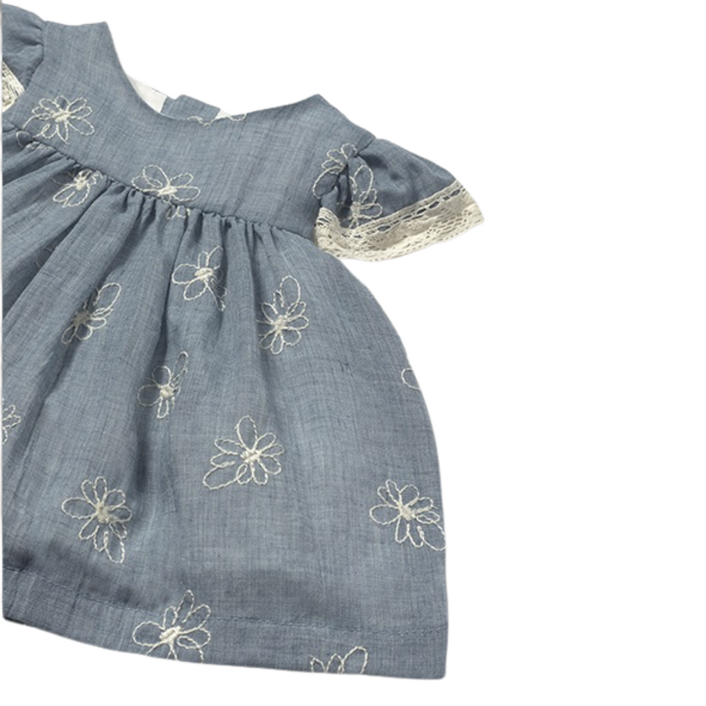 Baby Girl Embroidered Dress with Bloomers