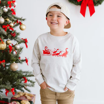 Santa Dino Sleight L/S T-Shirt