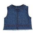 Girls Denim Sleeveless Top