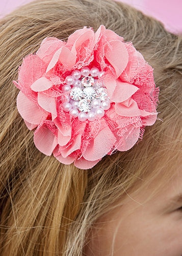 Flower Bows w/Alligator Clips