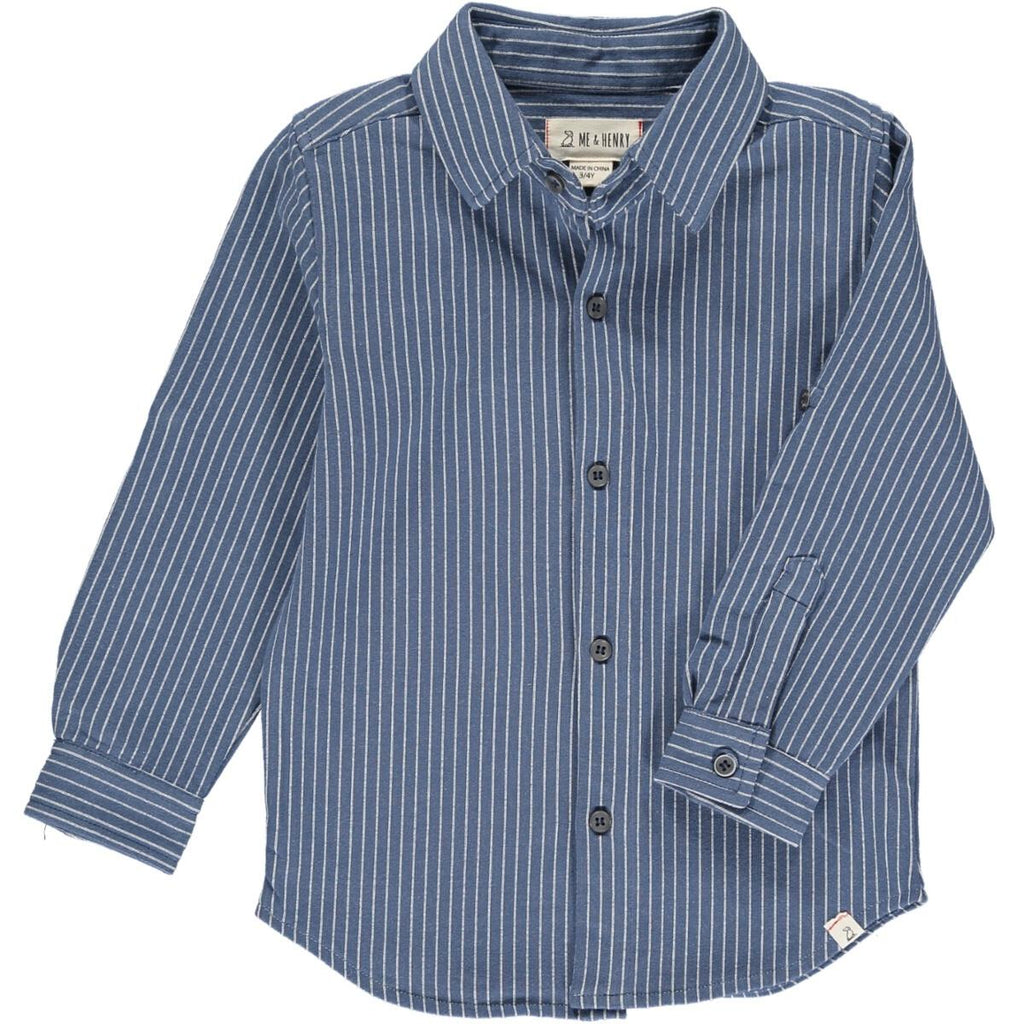 Boys L/S Jersey Knit Button Down Shirt