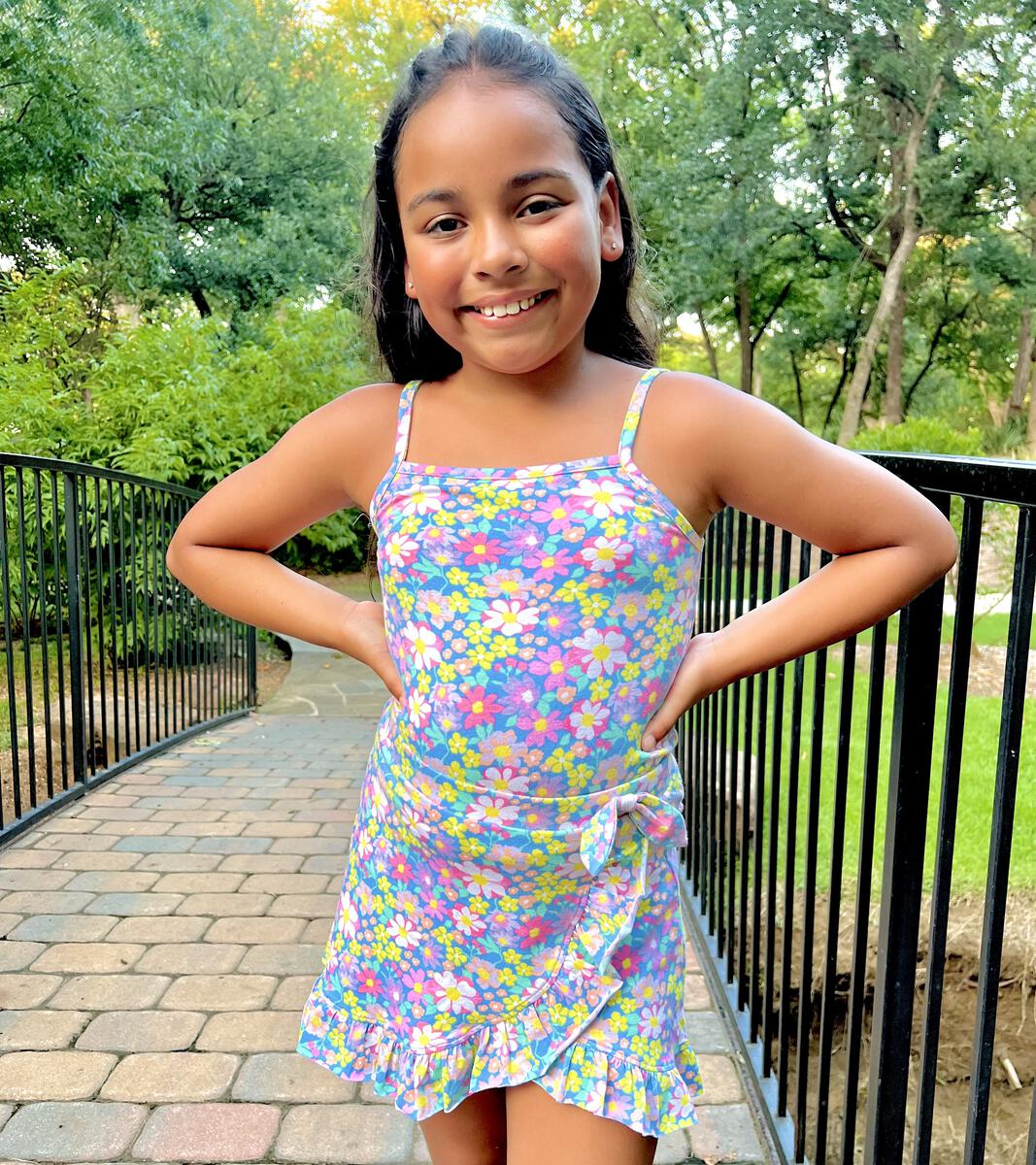 Junior Floral All-Over Printed Tank