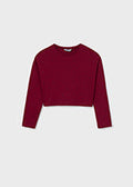 Junior Girl L/S Solid Knit Top