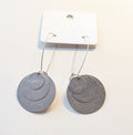 Modern Metal Disc Earrings