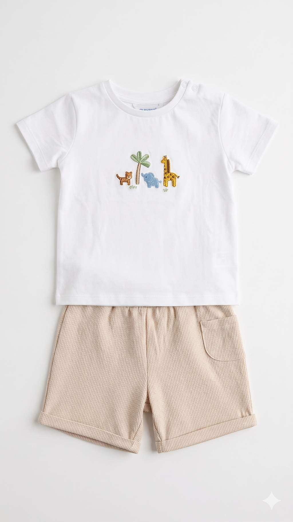 Baby & Toddler 2 pc Set, Safari Applique