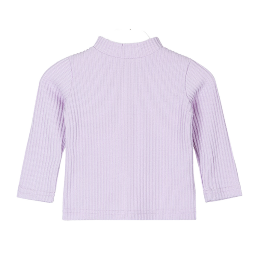 Baby/Toddler L/S Girl Mock Ribbed Turtleneck