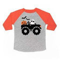 Boy Halloween Baseball Sleeve T-Shirt