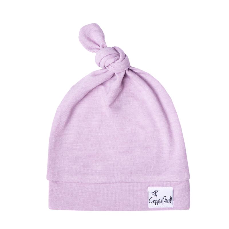 Copper Pearl Baby Top Knot Hat