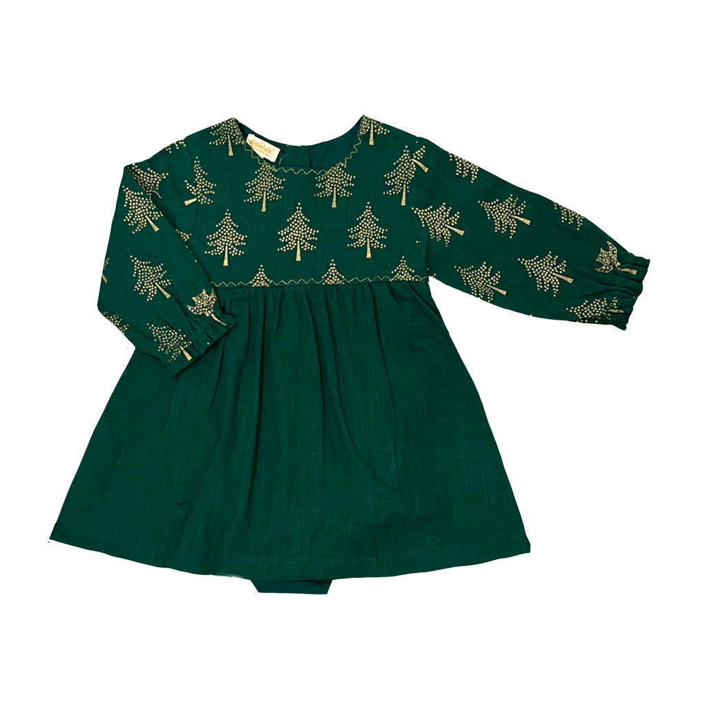 Amber L/S Tree Dress w/Bloomer