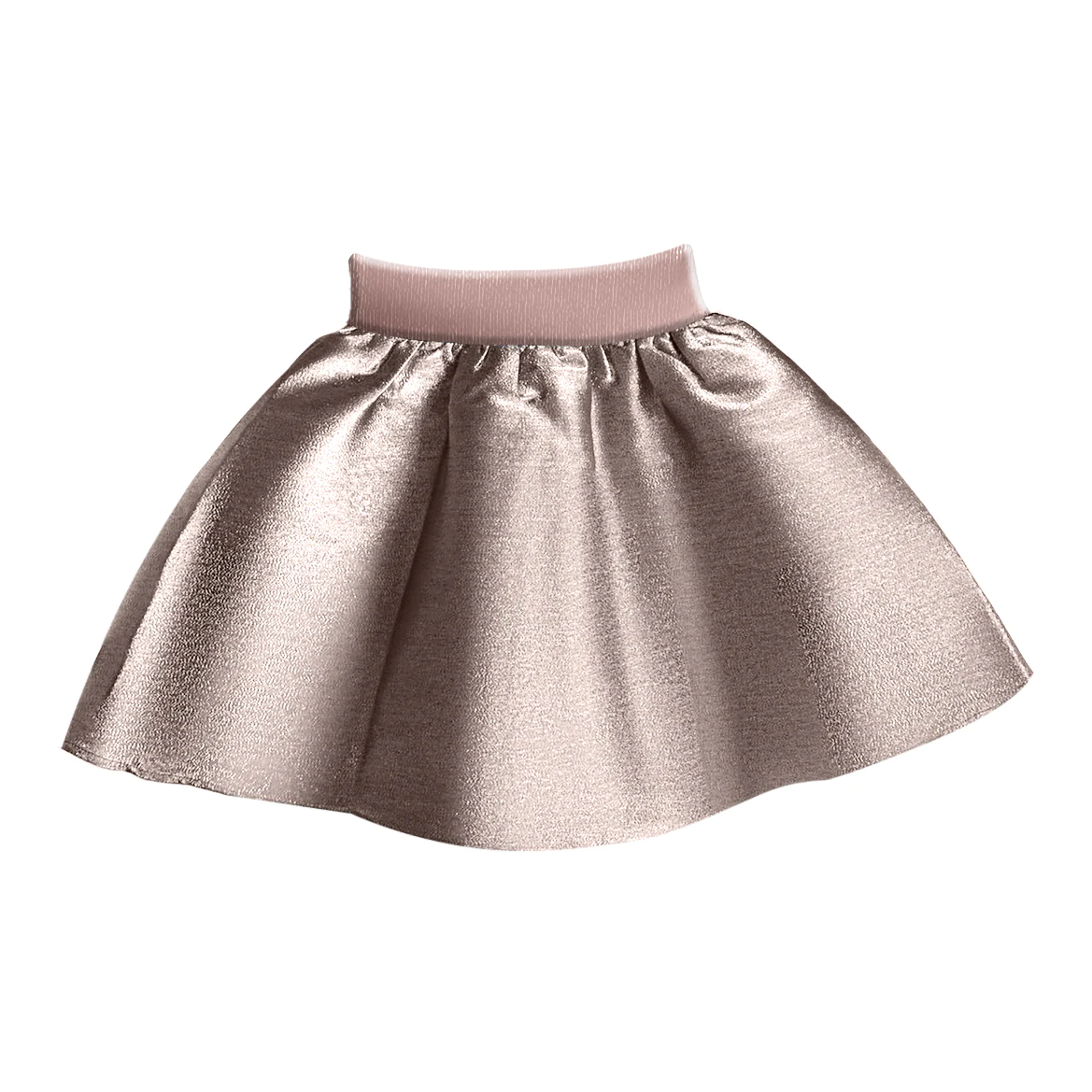 Junior Metallic Gathered Skirt