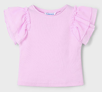 Girl Top Organza Ruffles