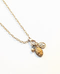 16" Gold Chain  Heart & Cross Necklace