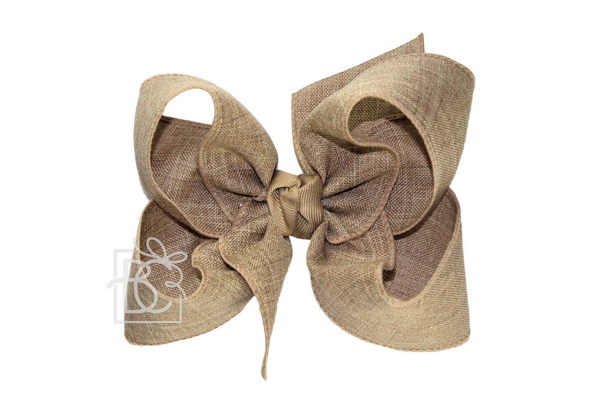 5.5" Shimmer Linen Hair Bow