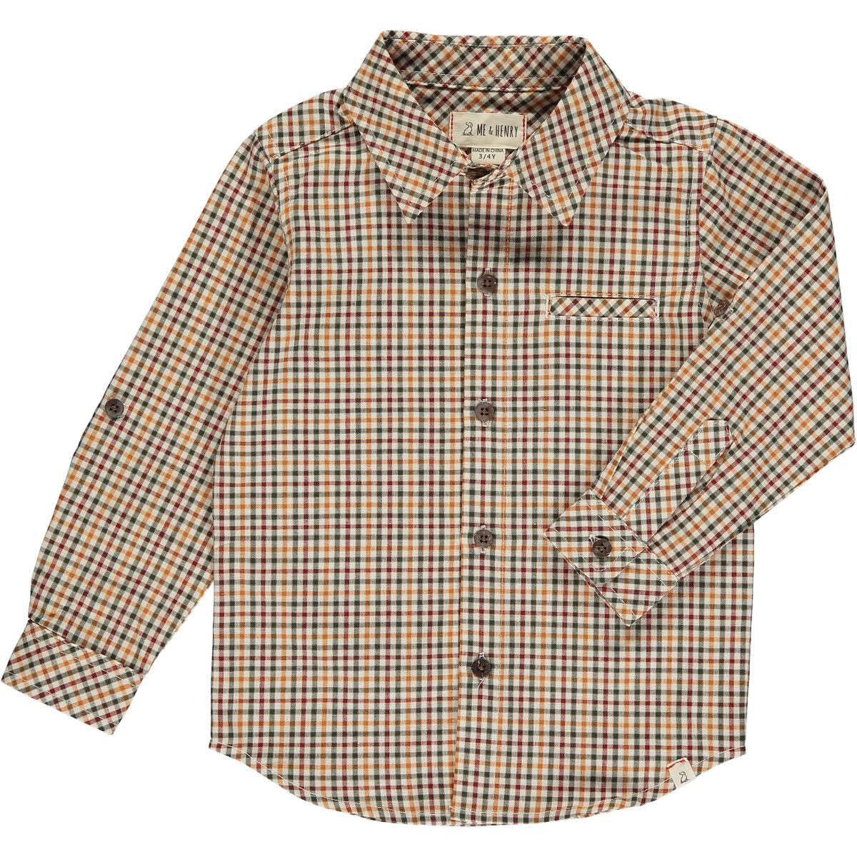 Boy L/S Woven Plaid shirt