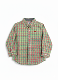 Boy's Holiday L/S Plaid Button Down