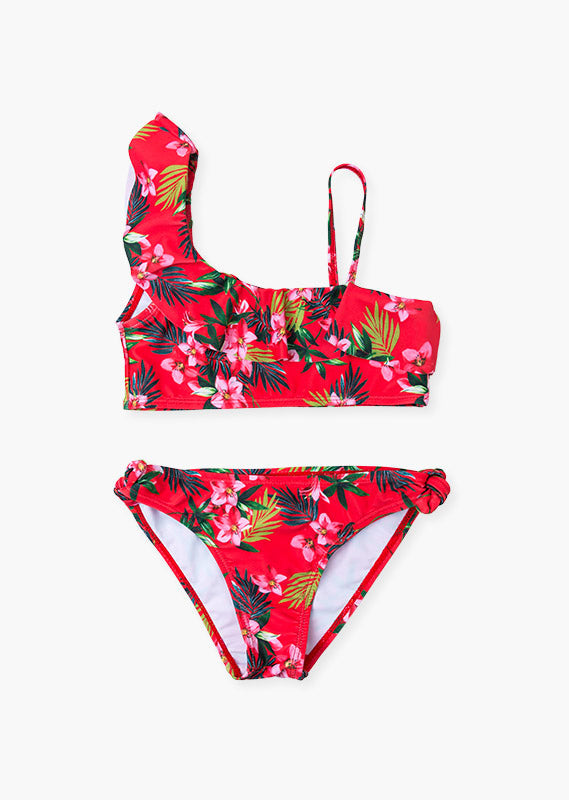 Tween Tropical Bikini w/Flounce