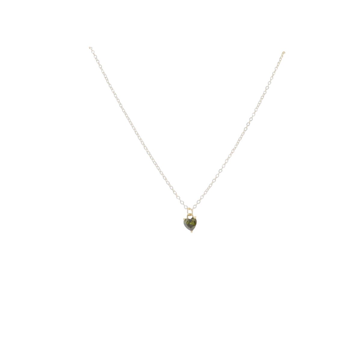 16" 18K Gold Plated Birthstone Necklace