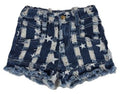 Girl Star Spangled Denim Shorts