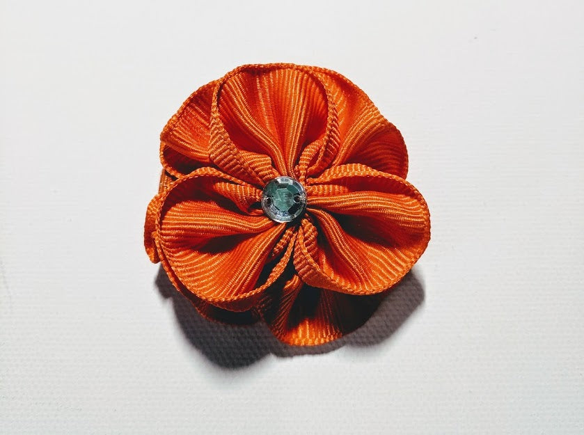 Mini Flower Bow w/Bling