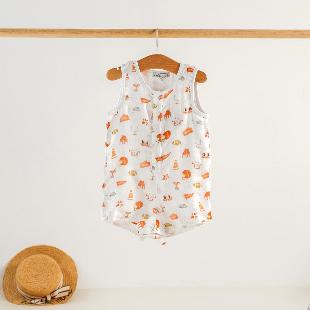 Organic Muslin Sleeveless  Shortall