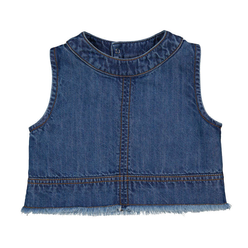 Girls Denim Sleeveless Top