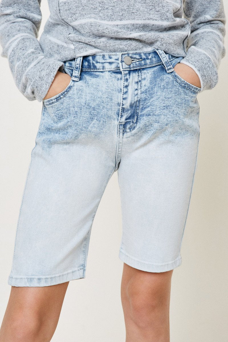 Long Denim Shorts