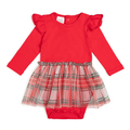 Baby & Toddler Christmas L/S Tutu Bodysuit