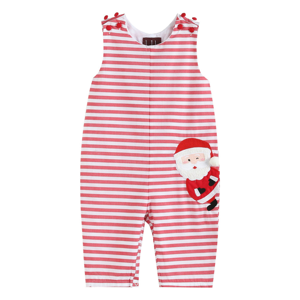 Santa Striped Overalls