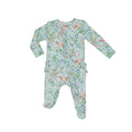 Baby Girl 2 Way Ruffled Back Zipper Footie Pj