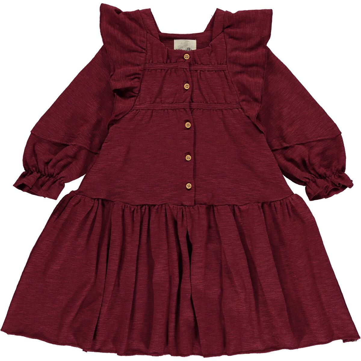 Gabby Ruffled Shoulder Dress